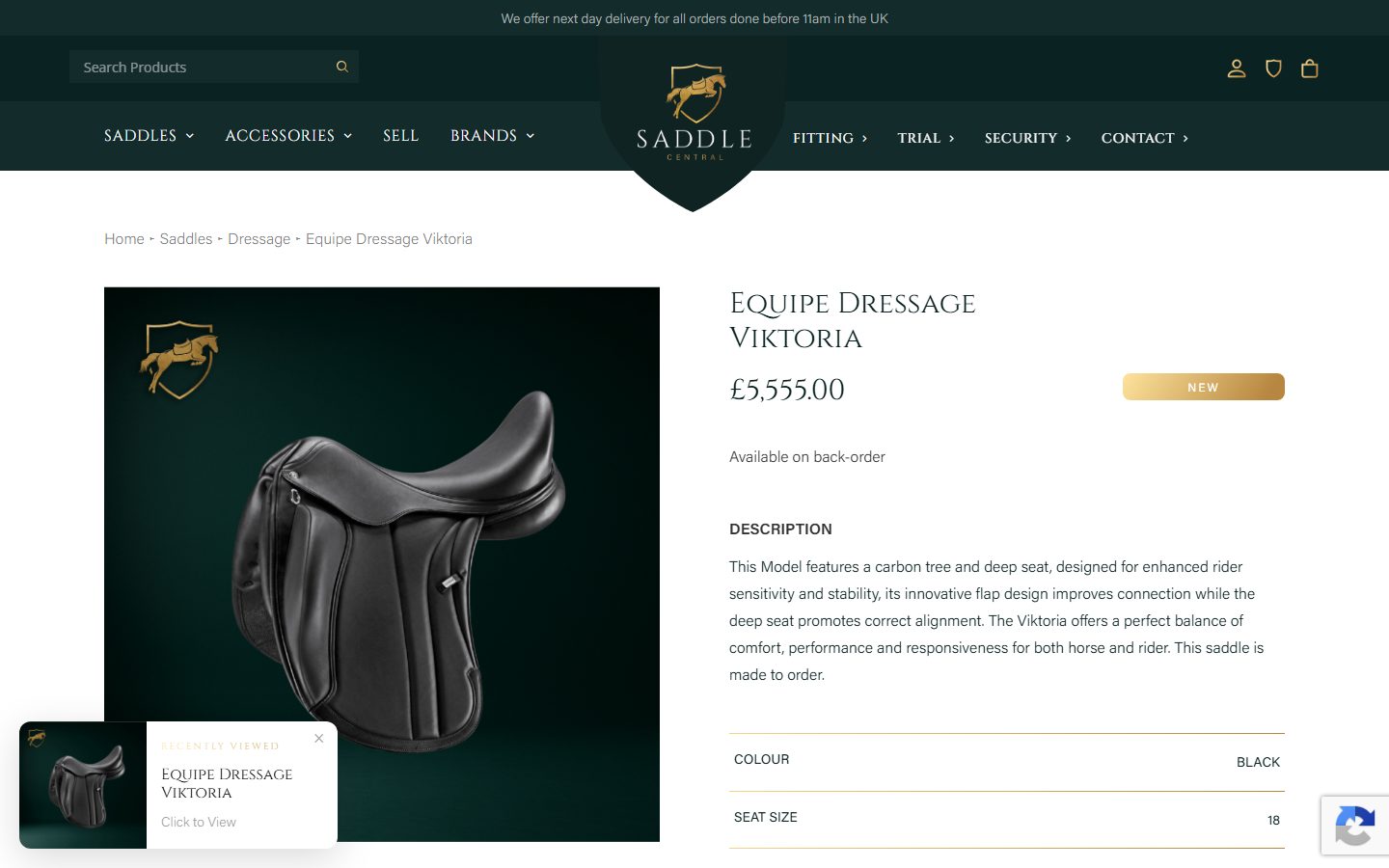 Current product page